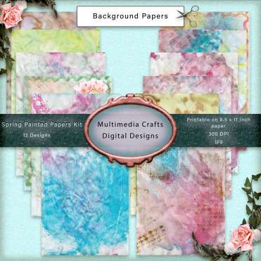 Spring Painted Pages Kit